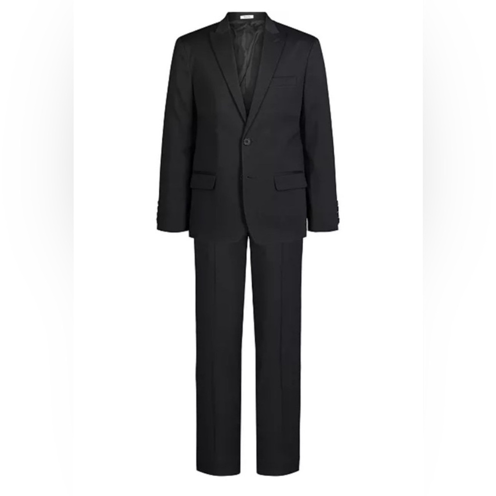 CALVIN KLEIN YOUTH SZ BLACK SUIT - WORN ONCE